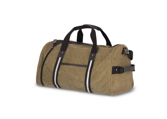 Sac de sport coton recyclé personnalisable Harper Vert olive